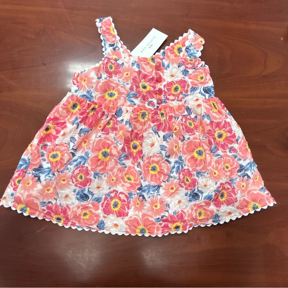 Max Studio Kids Floral Sleeveless‎ Dress Girls Clothes Casual Summer